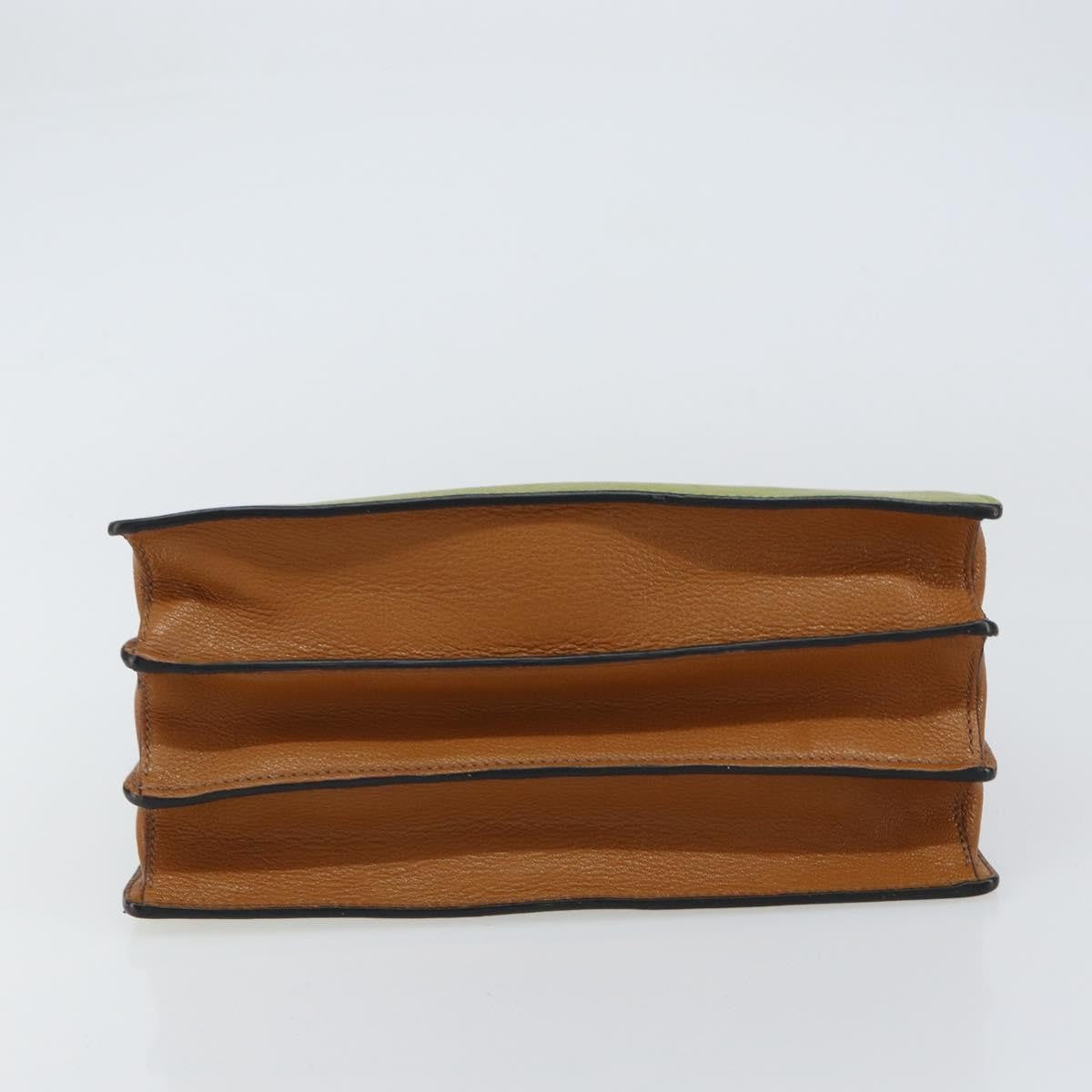 Miu Miu Madras Convertible Compartment Tote Leather, GREEN, LEATHER, Handbag
