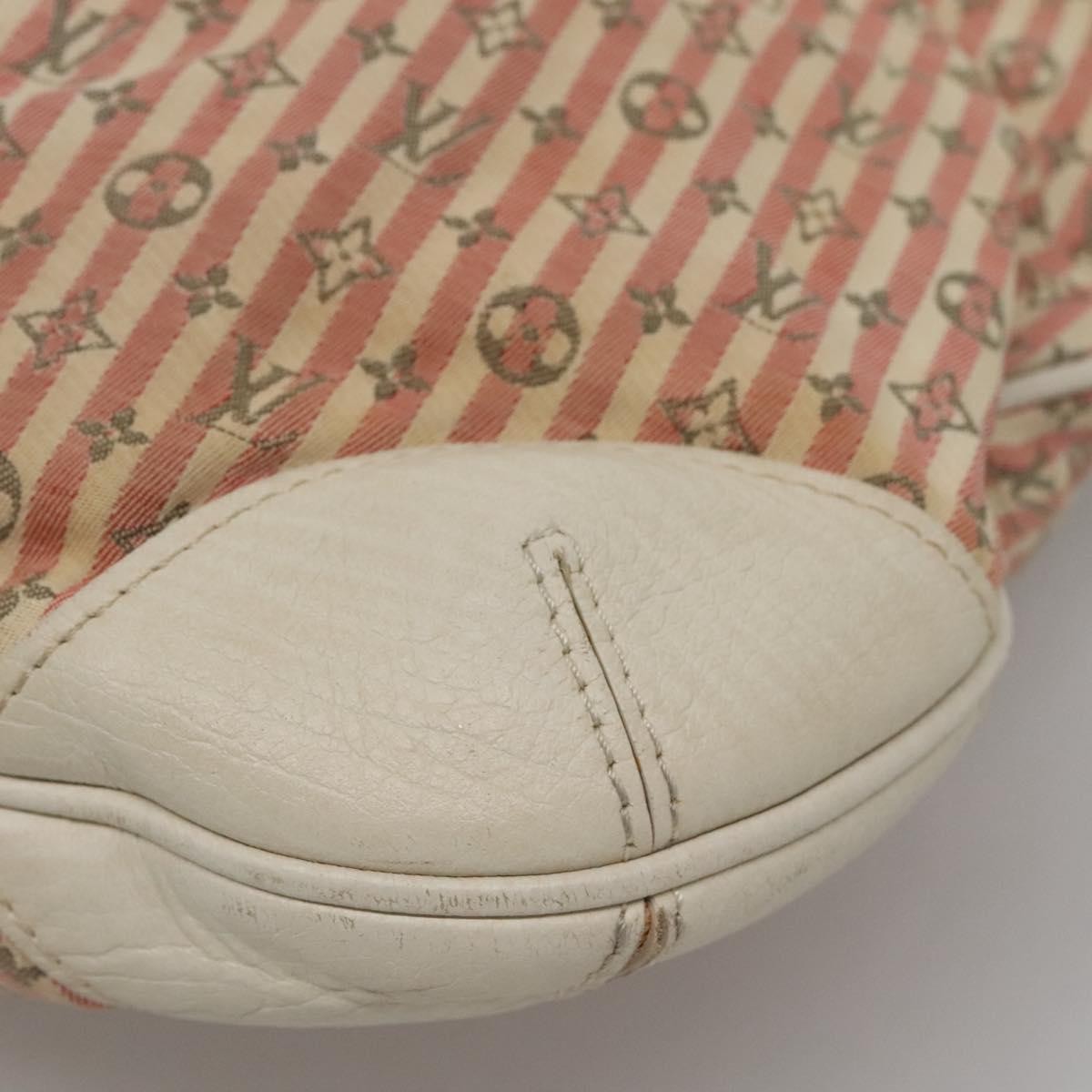 Louis Vuitton Marina Handbag Mini Lin Croisette, PINK, CANVAS, Handbag