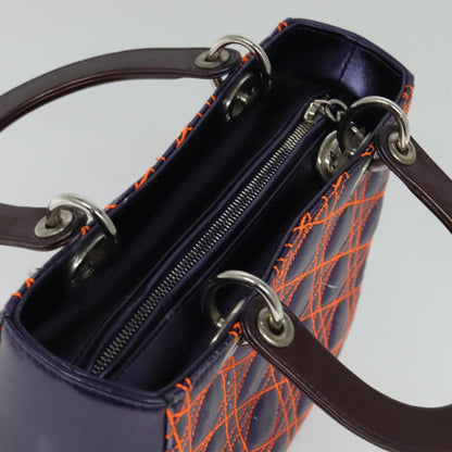 Christian Dior Lady Dior Bag Anselm Reyle Cannage Quilt Leather, PURPLE, LEATHER, Handbag