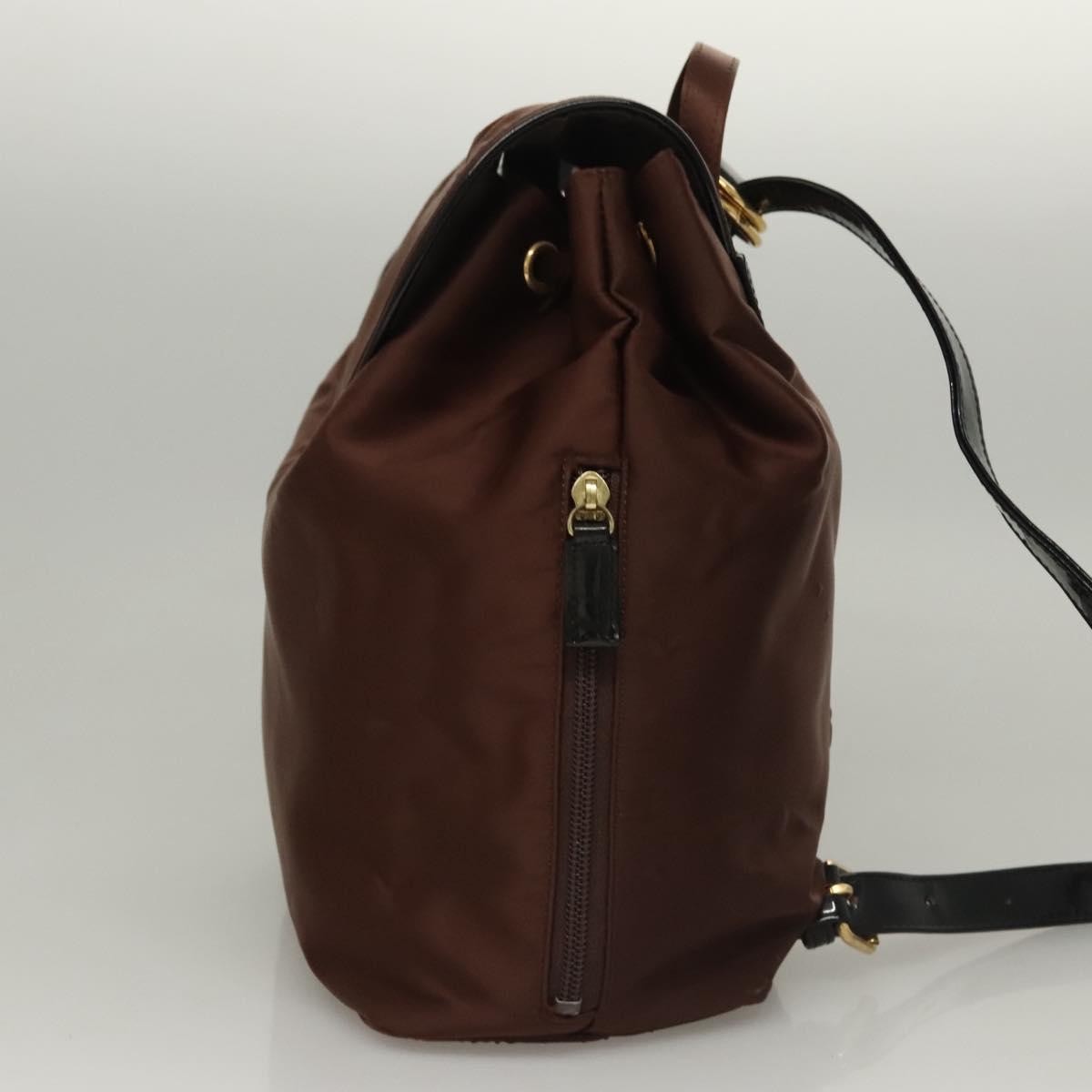 Balenciaga Vintage Backpack Nylon, Brown, Nylon, Backpack