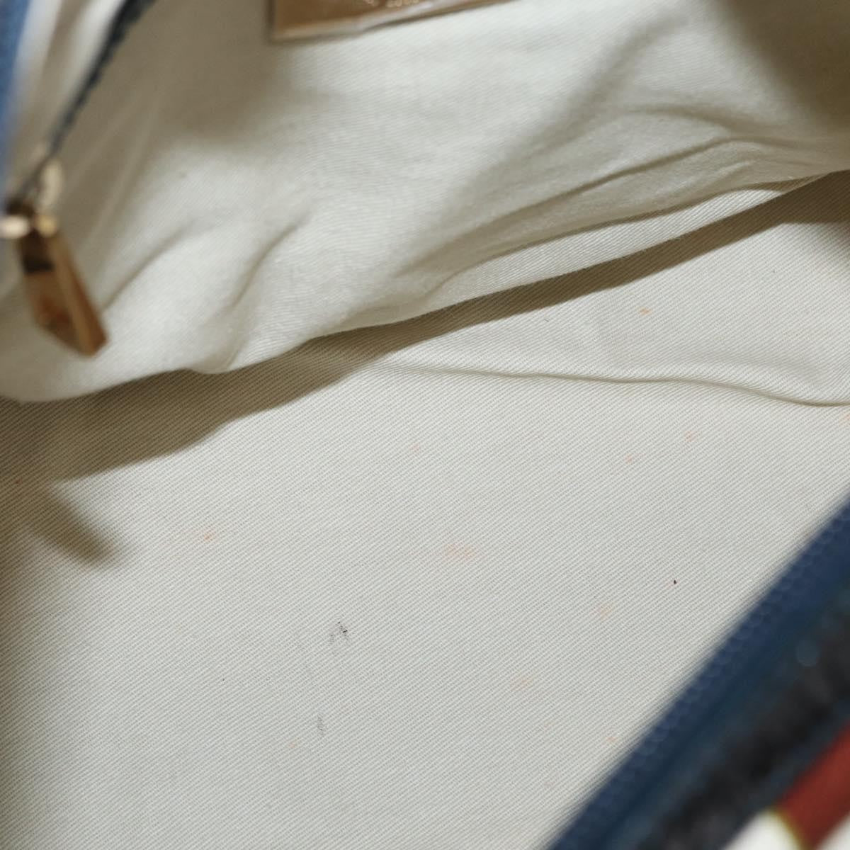 Bally Vintage Handbag Canvas, Brown, Canvas, Handbag