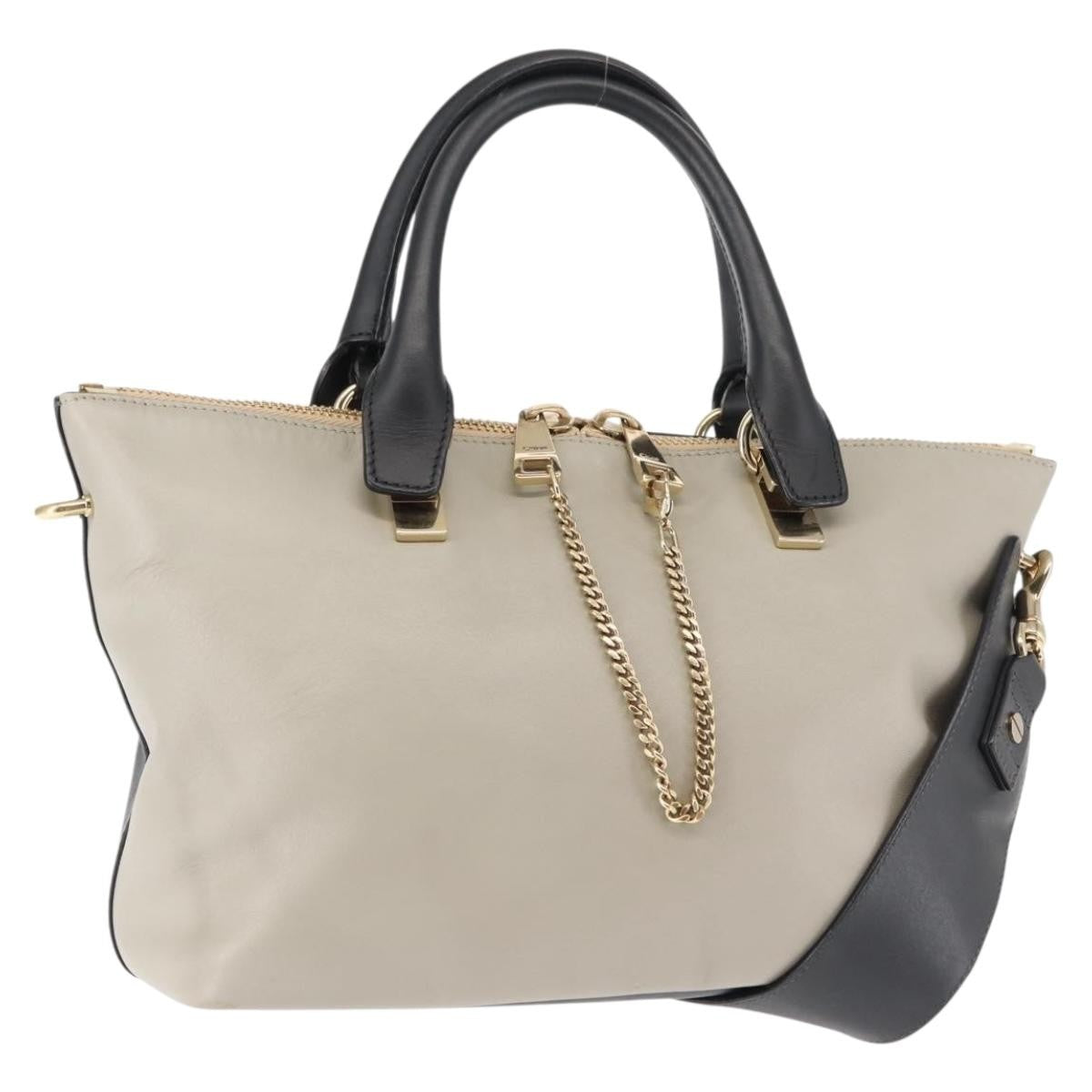 Chloe Bicolor Baylee Satchel Leather, MULTICOLOUR, LEATHER, Handbag