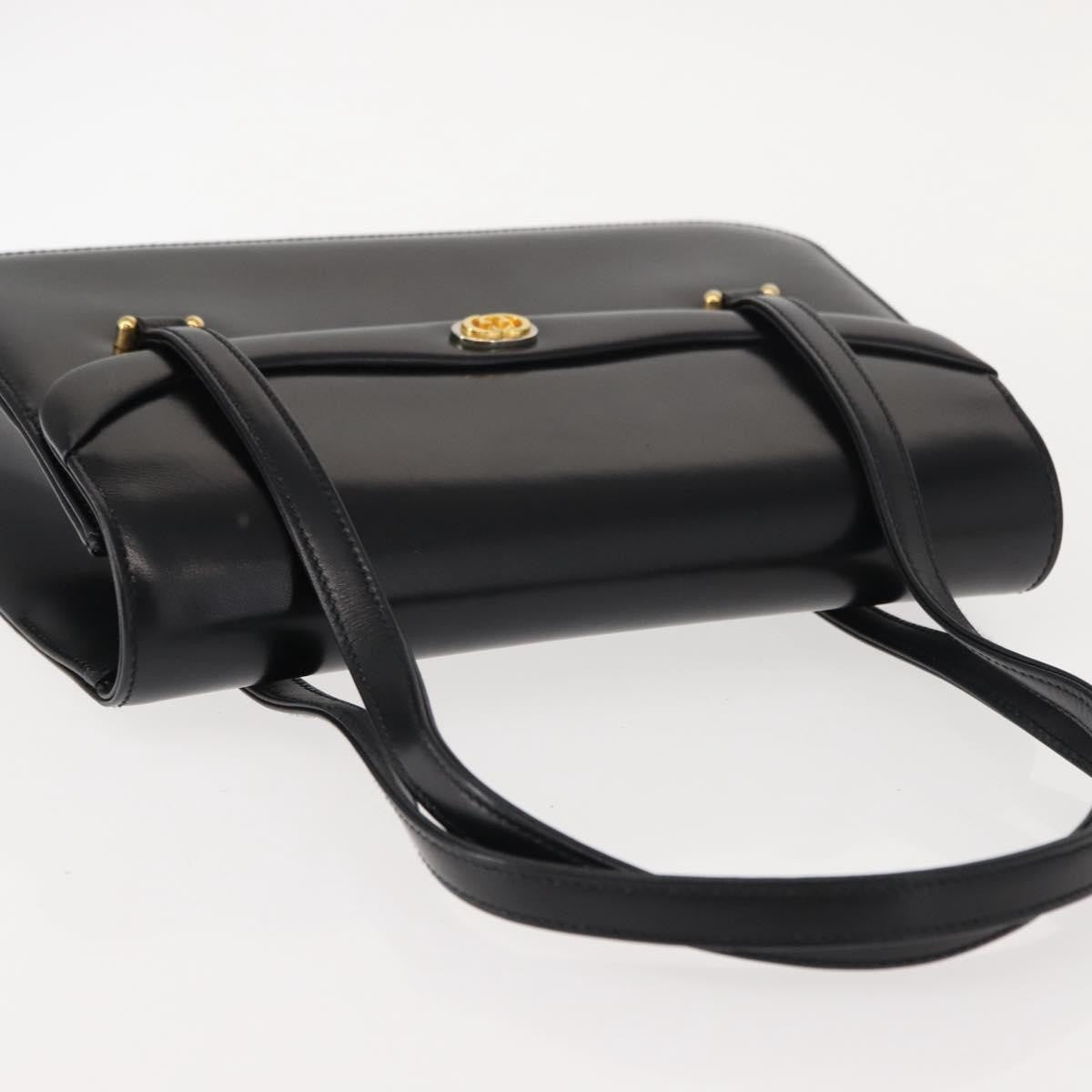 Gucci Vintage Handbag Leather, BLACK, LEATHER, Handbag