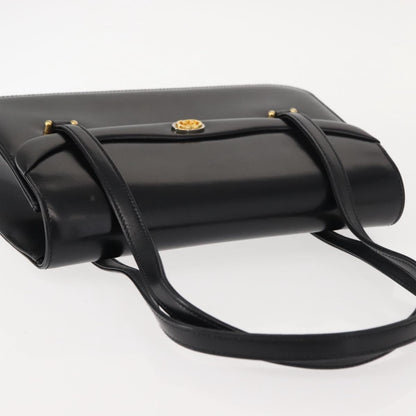 Gucci Vintage Handbag Leather, BLACK, LEATHER, Handbag