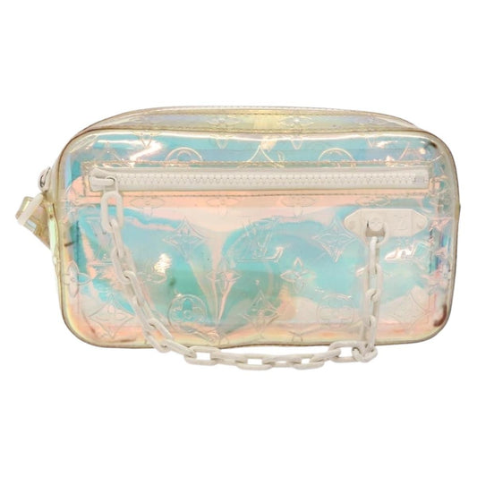 Louis Vuitton Pochette Volga Limited Edition Monogram Prism PVC, SILVER, PVC, Clutche & pouche
