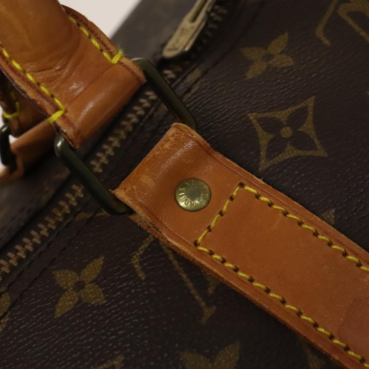 Louis Vuitton Keepall Bag Monogram Canvas, BROWN, CANVAS, Travel bag