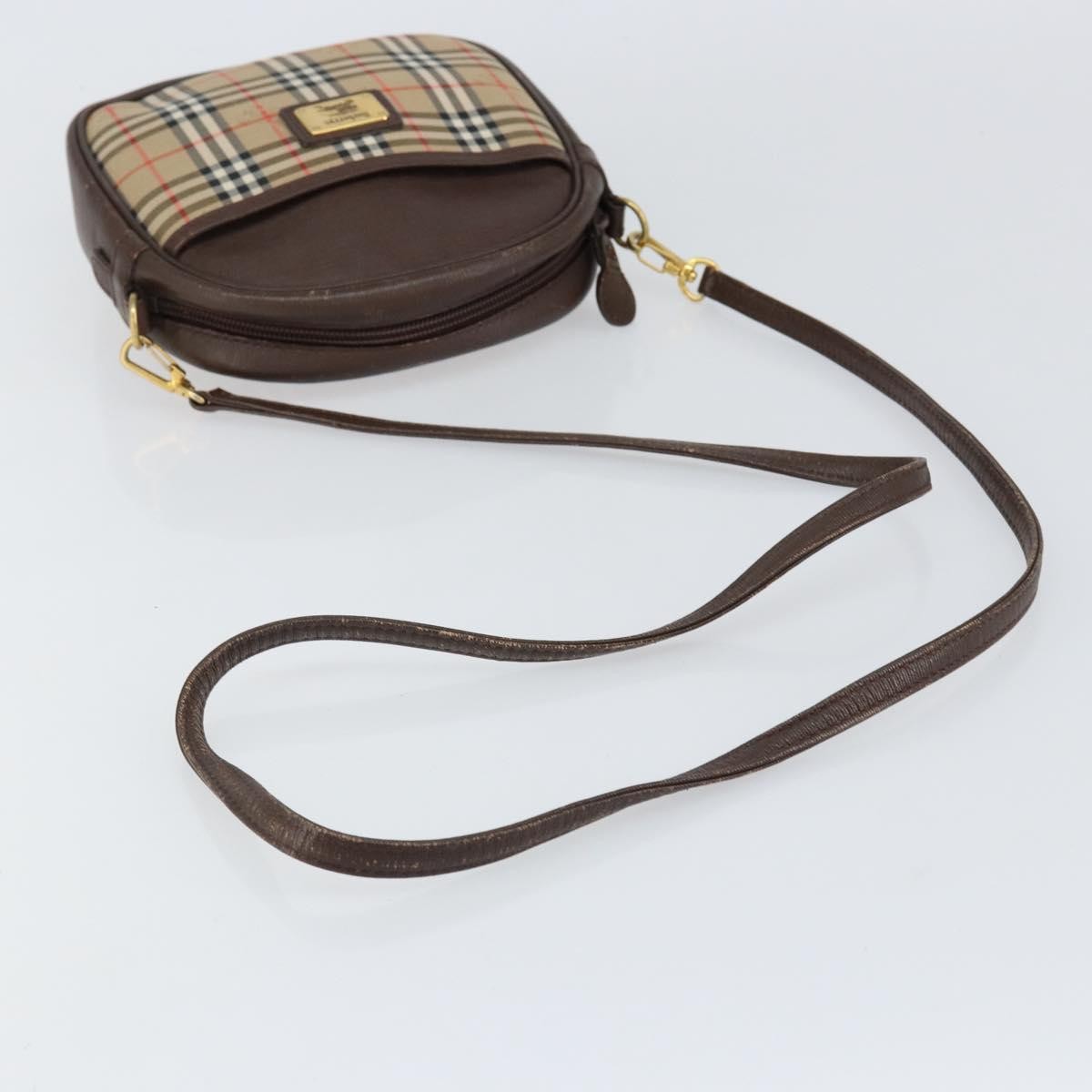 Burberry Nova check Shoulder bag Canvas, BEIGE, CANVAS, Shoulder bag