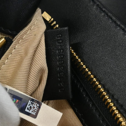 Chloe C Double Carry Bag Leather, BLACK, LEATHER, Shoulder bag