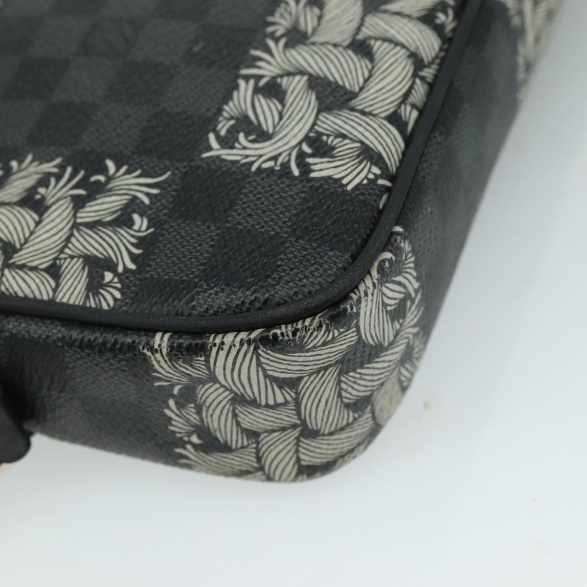 Louis Vuitton Pochette Volga Limited Edition Nemeth Damier Graphite, GRAY, CANVAS, Clutche & pouche