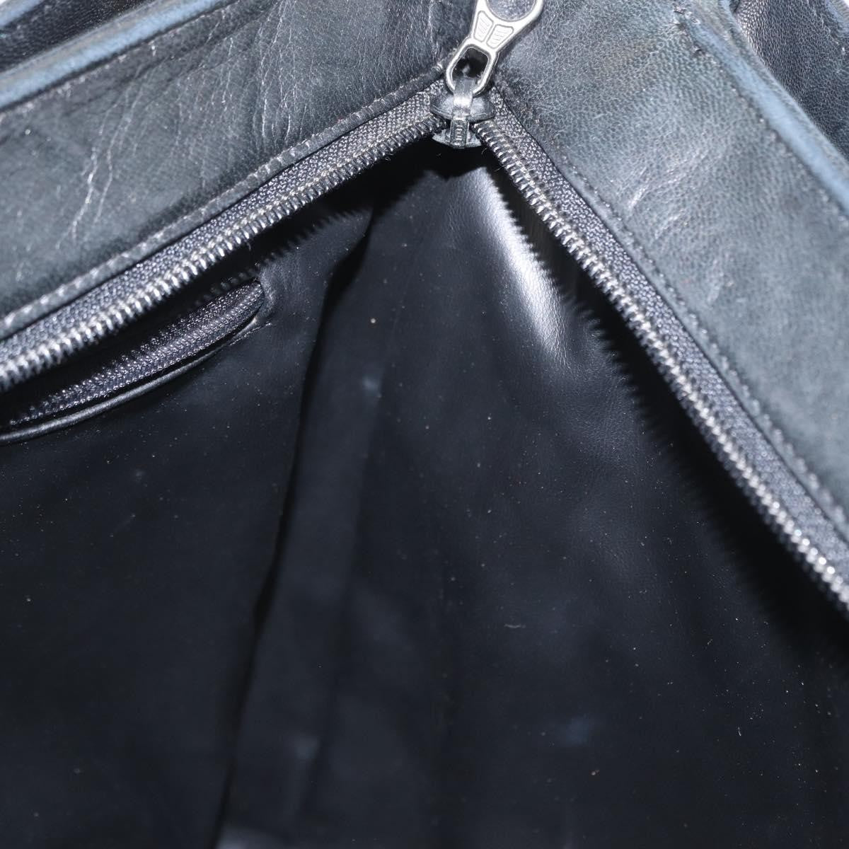 Bally Vintage Tote Bag Quilted Leather, Black, Leather, Tote Bag