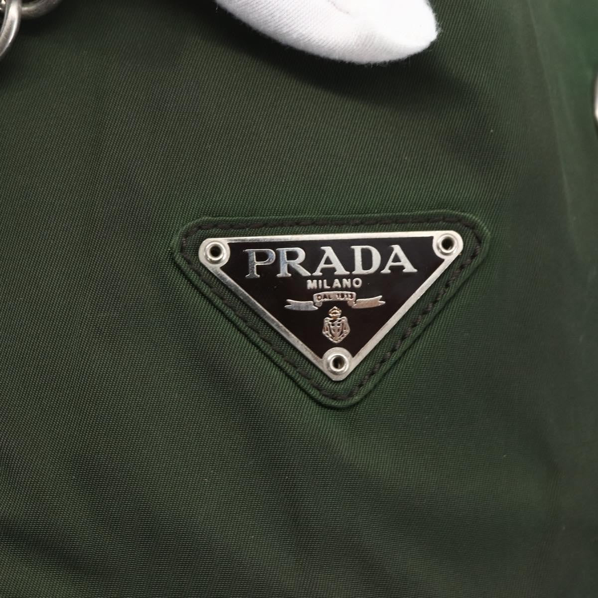 Prada Re-Edition 1995 Chain Tote Quilted Re-Nylon, Khaki, Nylon, Shoulder Bag