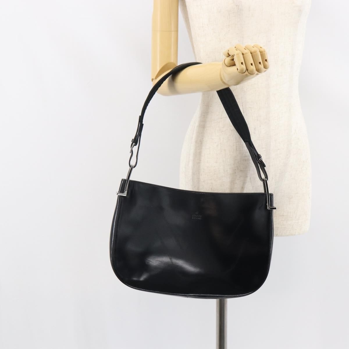 Gucci Vintage Shoulder Bag Patent leather, BLACK, PATENT_LEATHER, Shoulder bag