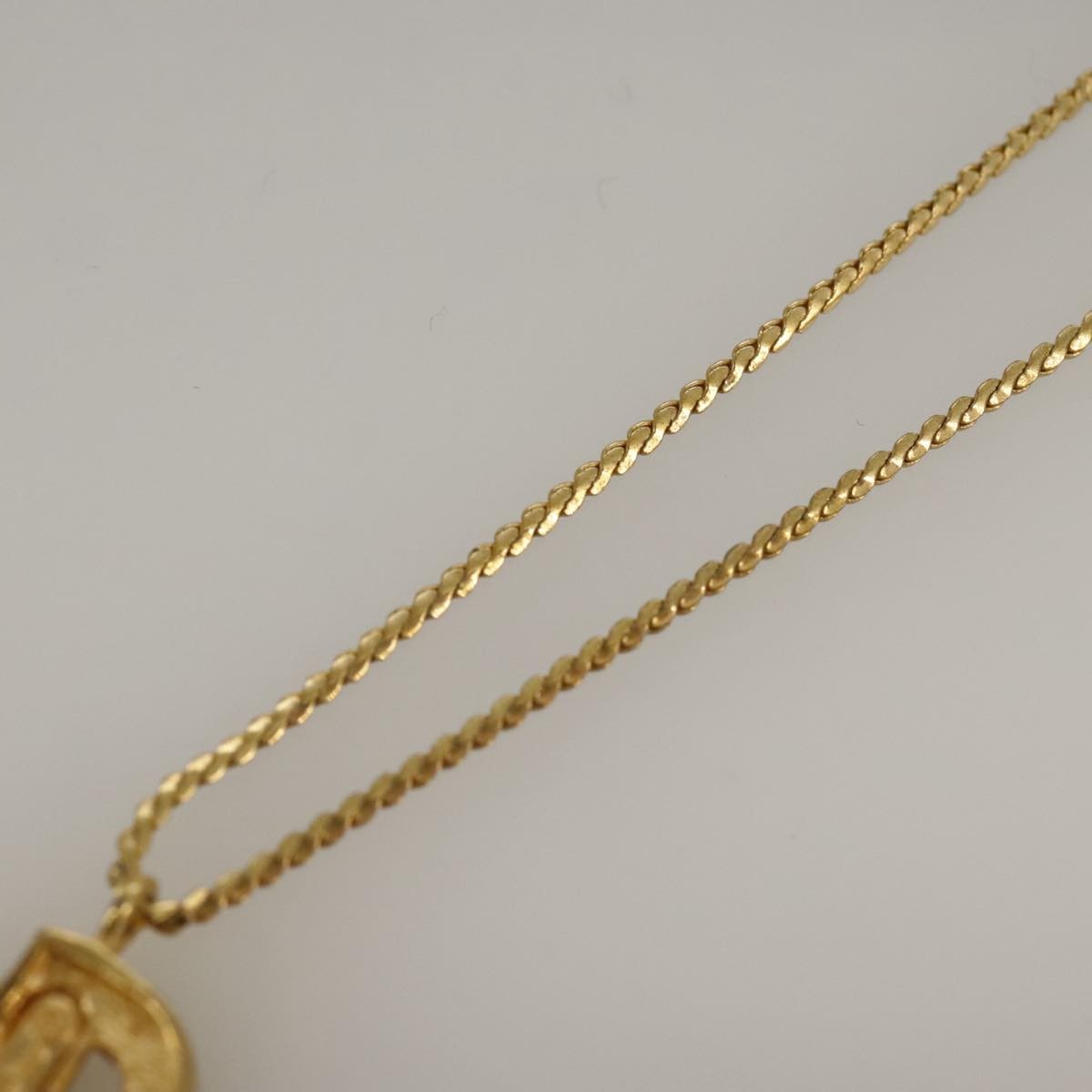 Christian Dior CD Pendant Necklace Gold-plated, GOLD, GOLD_PLATED, Necklace
