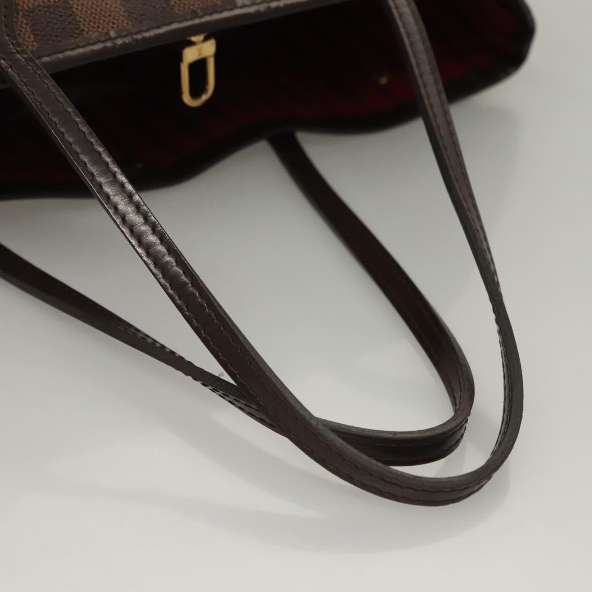 Louis Vuitton Neverfull Tote Damier, BROWN, CANVAS, Tote bag