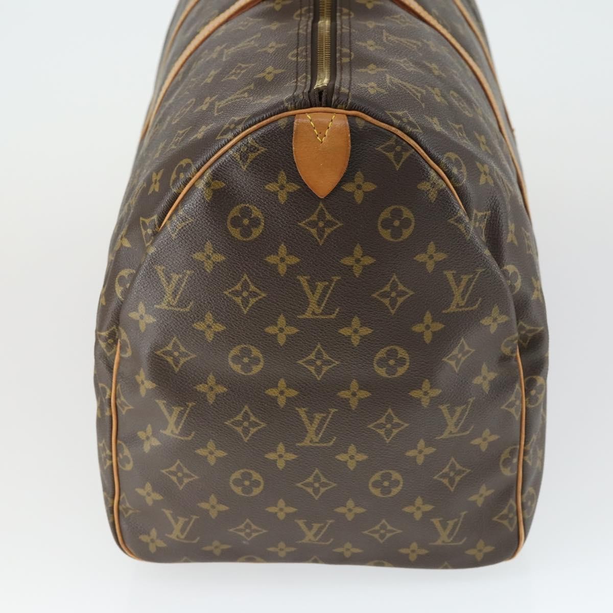 Louis Vuitton Keepall Bag Monogram Canvas, BROWN, CANVAS, Travel bag