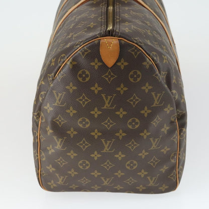 Louis Vuitton Keepall Bag Monogram Canvas, BROWN, CANVAS, Travel bag