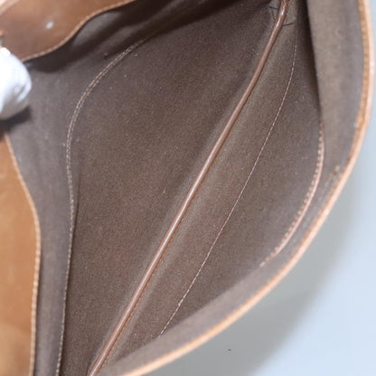 Christian Dior Vintage Honeycomb Zip Pouch Canvas and Leather, BEIGE, CANVAS, Clutche & pouche