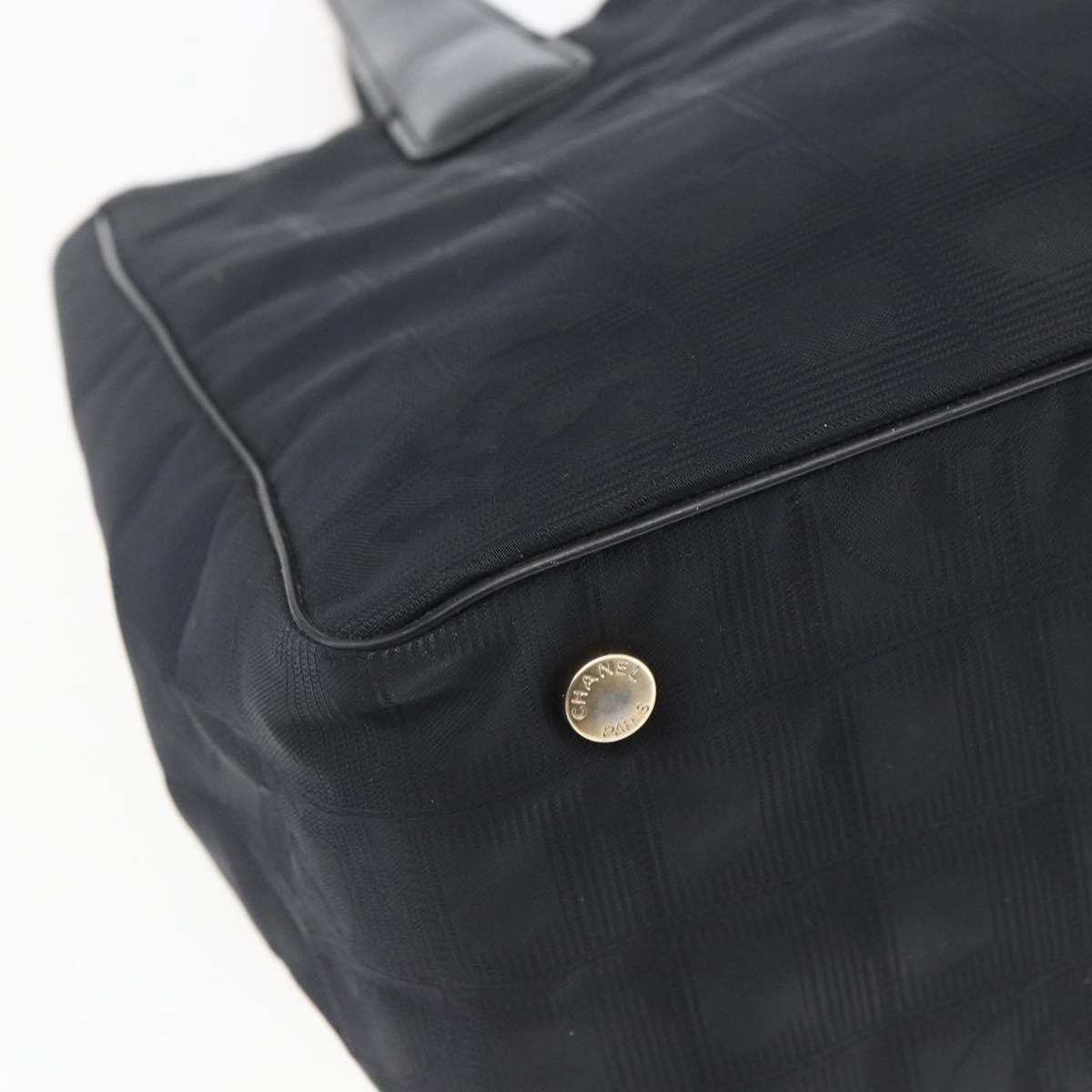 Chanel Travel Line Tote Nylon, BLACK, NYLON, Tote bag