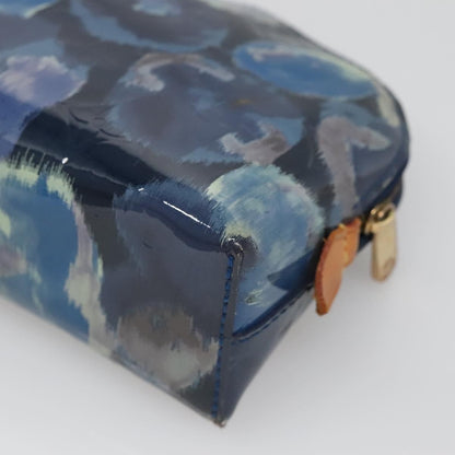 Louis Vuitton Cosmetic Pouch Monogram Vernis, BLUE, PATENT_LEATHER, Clutche & pouche