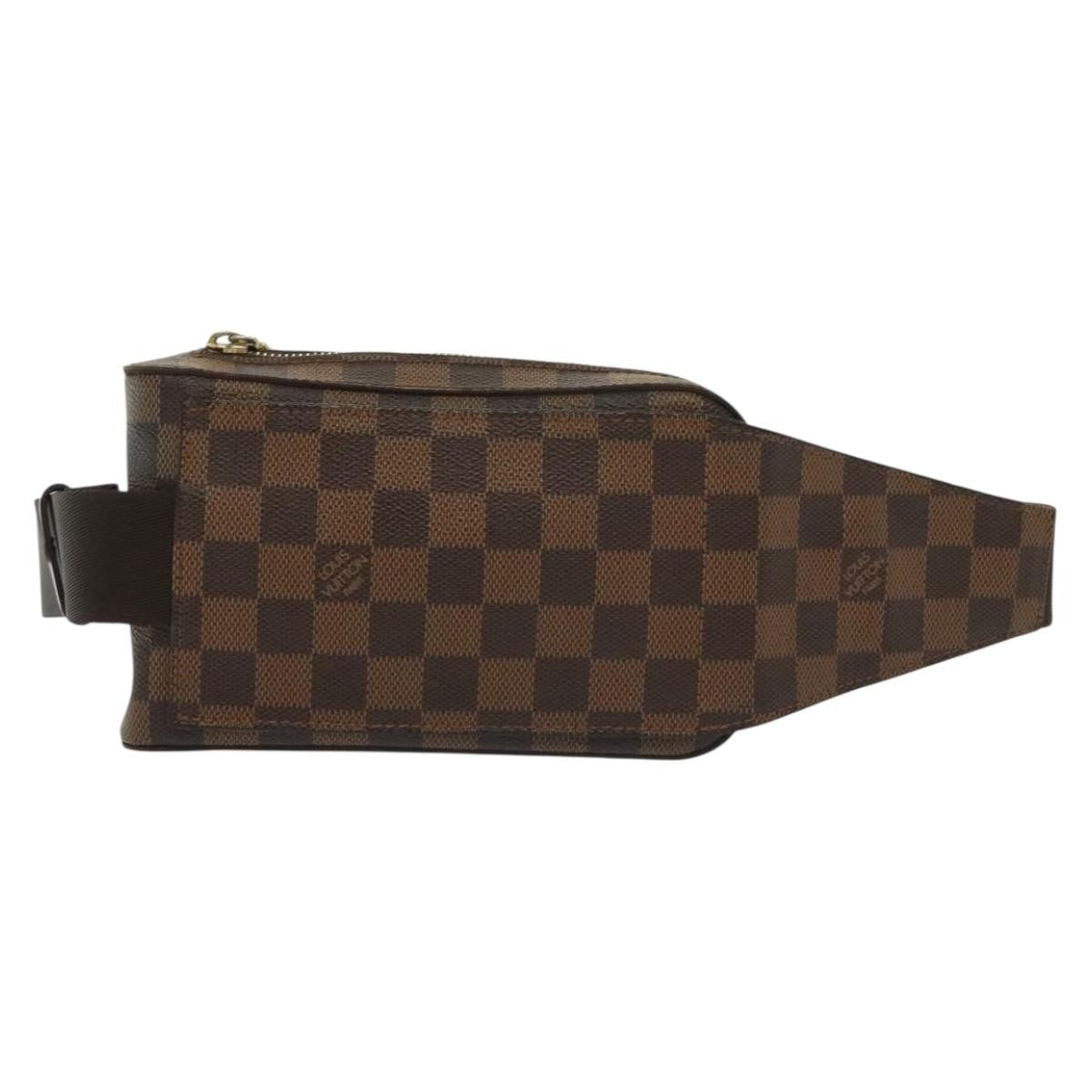 Louis Vuitton Geronimos Waist Bag Damier, BROWN, CANVAS, Shoulder bag