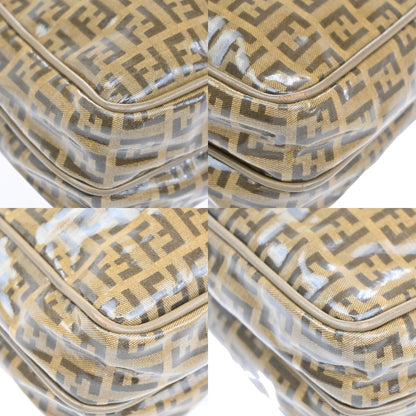 Fendi Camera Case Pattern Zucca, BROWN, CANVAS, Shoulder bag