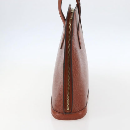 Louis Vuitton Lussac Handbag Epi Leather, BROWN, LEATHER, Shoulder bag