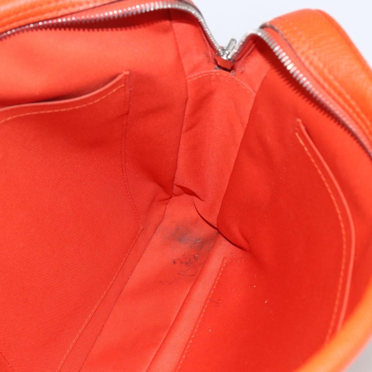 Louis Vuitton Porte-Documents Voyage Briefcase Taiga Leather, ORANGE, LEATHER, Briefcase