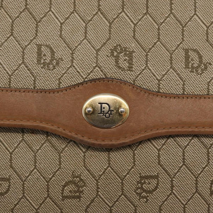 Christian Dior Vintage Honeycomb chain Canvas, BEIGE, CANVAS, Shoulder bag
