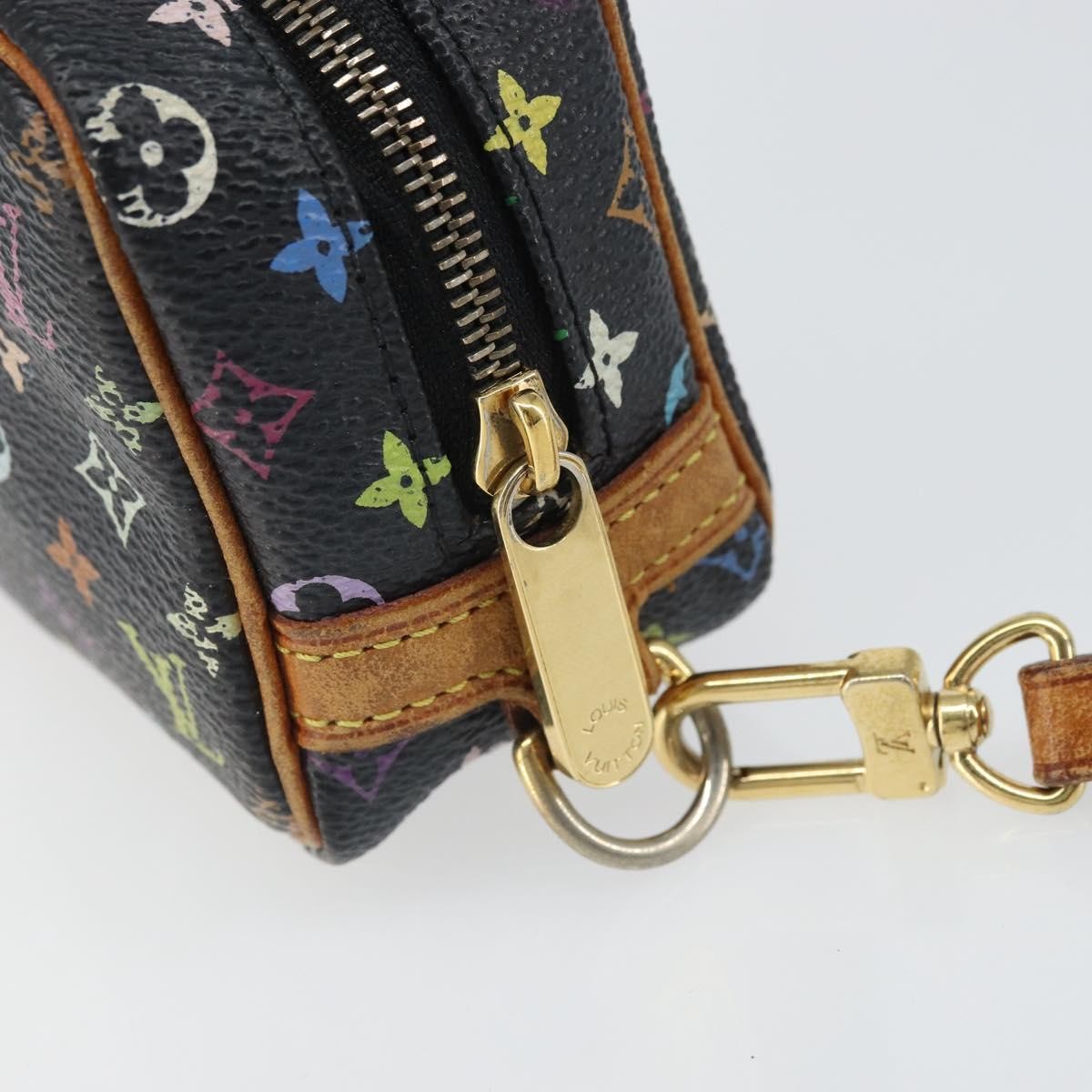 Louis Vuitton Wapity Trousse Pouch Monogram Multicolor, BLACK, CANVAS, Clutche & pouche