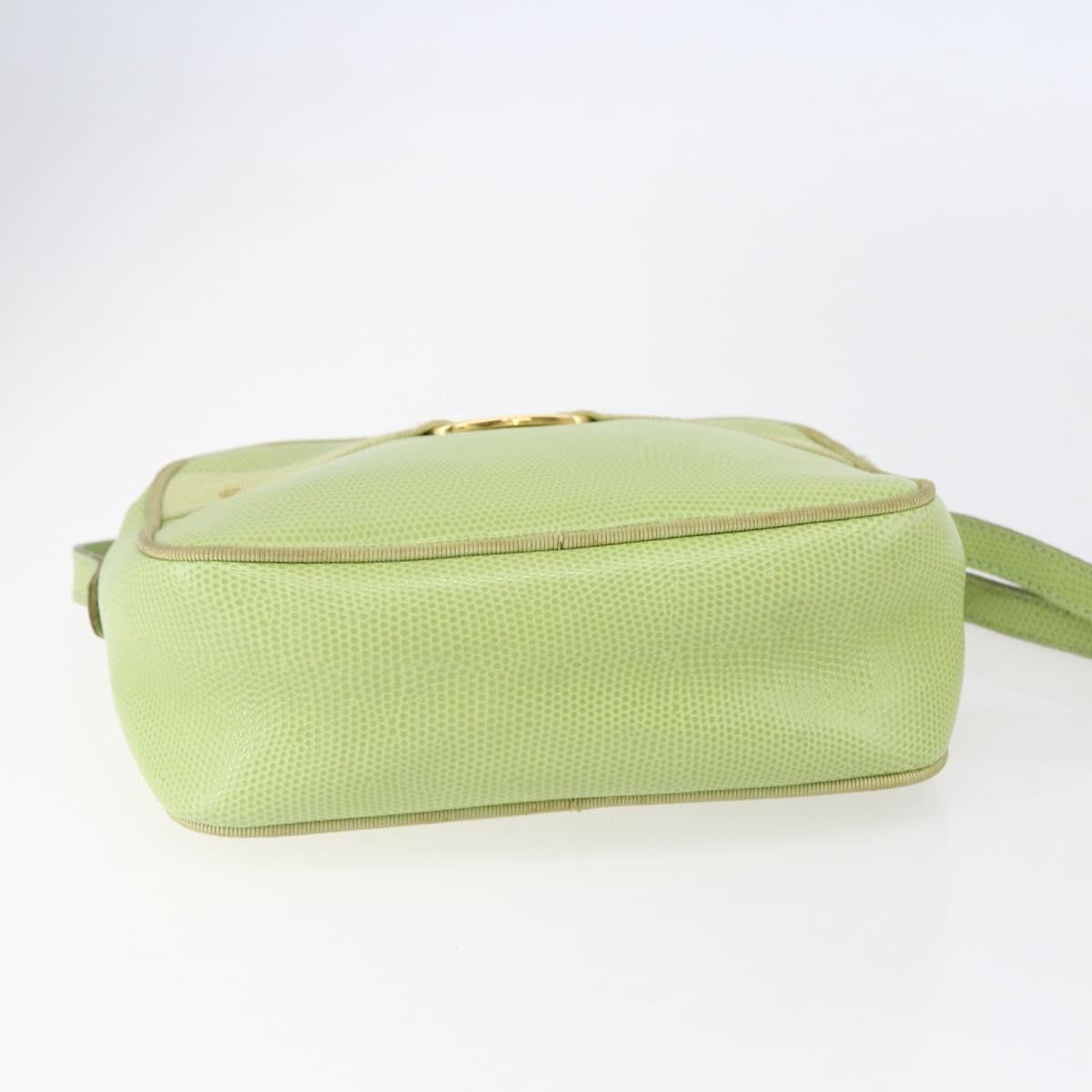 Salvatore Ferragamo Vara Bow camera Shoulder Bag Leather, GREEN, LEATHER, Shoulder bag