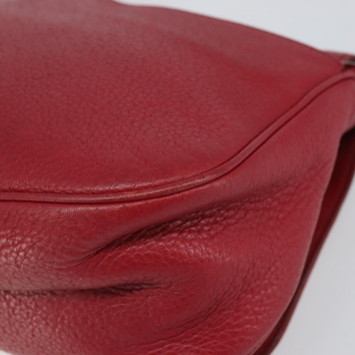 Salvatore Ferragamo Gancini Shoulder Bag Leather, RED, LEATHER, Shoulder bag