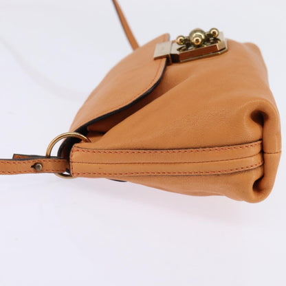 Chloe Elsie Crossbody Bag Leather, ORANGE, LEATHER, Shoulder bag