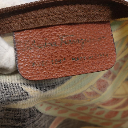 Salvatore Ferragamo Vintage Shoulder Bag Leather, Brown, Leather, Shoulder Bag
