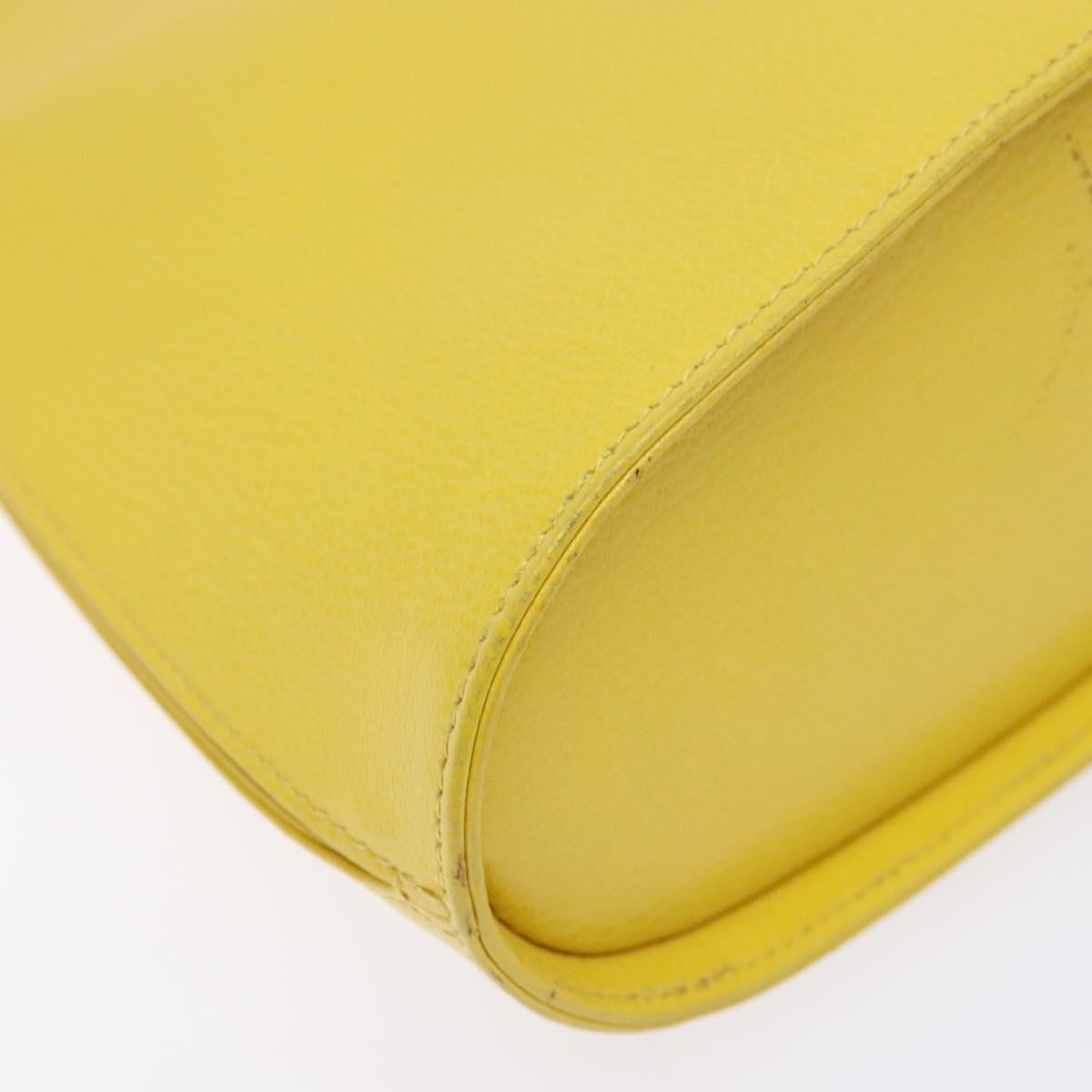 Salvatore Ferragamo Wanda Top Handle Shoulder Bag Leather, YELLOW, LEATHER, Handbag