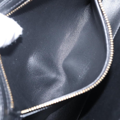 Celine Triomphe Shoulder Bag Canvas with Leather, BLACK, LEATHER, Shoulder bag