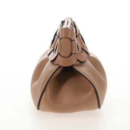 Chloe Darryl Clutch Leather, BEIGE, LEATHER, Clutche & pouche