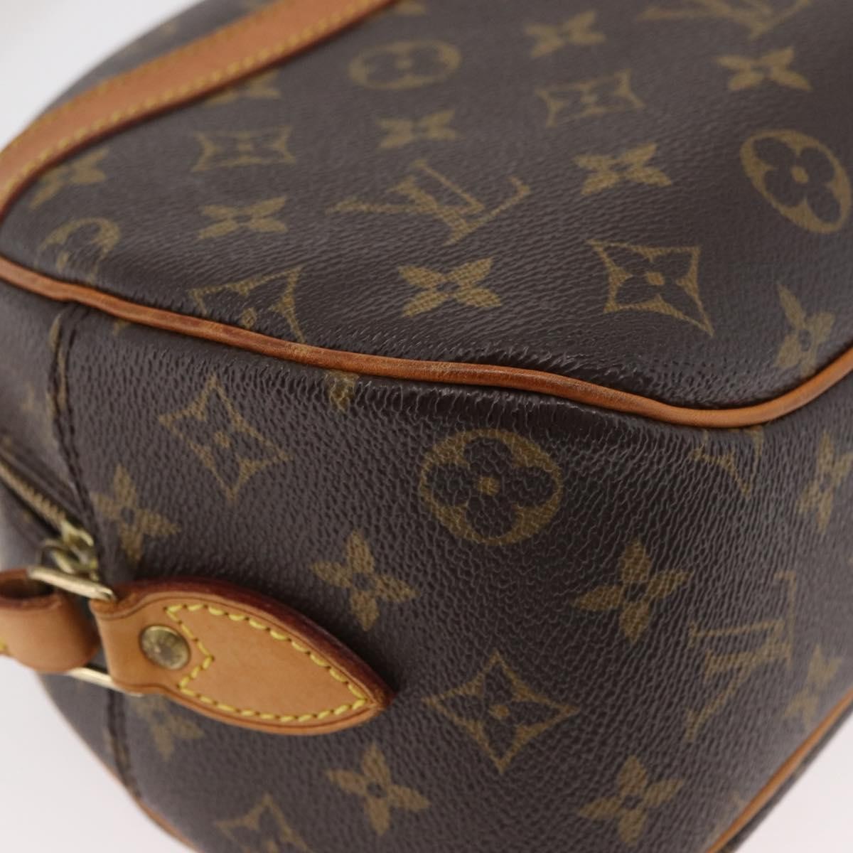 Louis Vuitton Blois Handbag Monogram Canvas, Brown, Canvas, Shoulder Bag