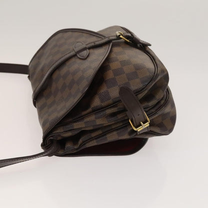 Louis Vuitton Saumur Handbag Damier, BROWN, CANVAS, Handbag