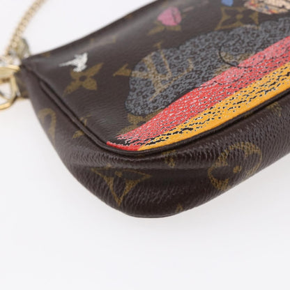 Louis Vuitton Pochette Accessoires Limited Edition Christmas Animation Monogram Canvas, BROWN, CANVAS, Clutche & pouche