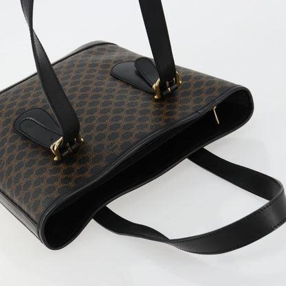 Celine Vintage Macadam Tote bag Canvas, Black, Canvas, Tote Bag