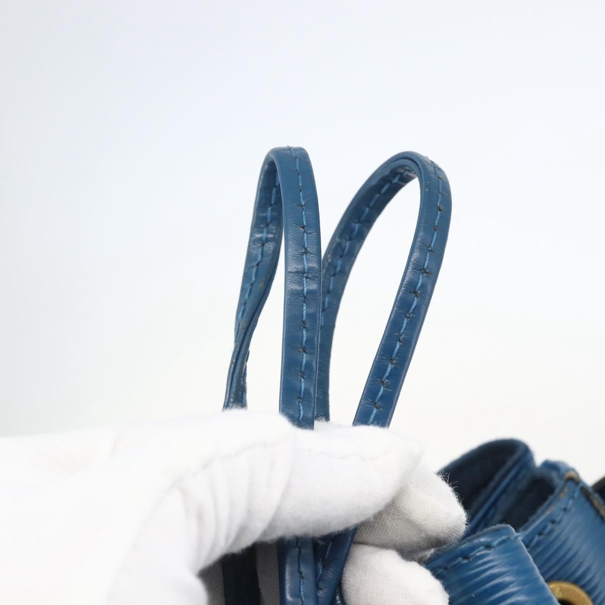 Louis Vuitton Noe Handbag Epi Leather, BLUE, LEATHER, Shoulder bag