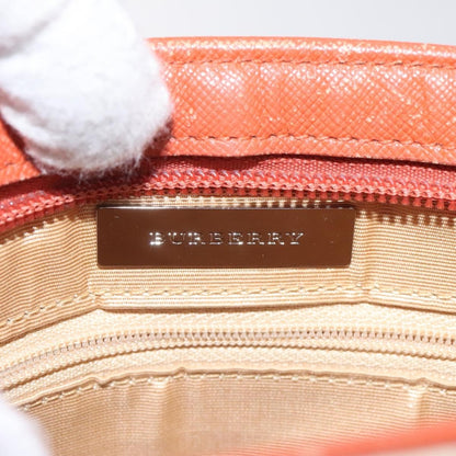 Burberry Front Pocket Messenger Bag Check Embossed Leather, BEIGE, CANVAS, Shoulder bag