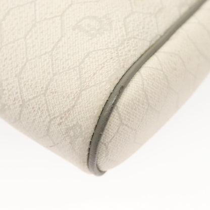 Christian Dior Vintage Honeycomb Shoulder Bag Canvas, WHITE, CANVAS, Shoulder bag