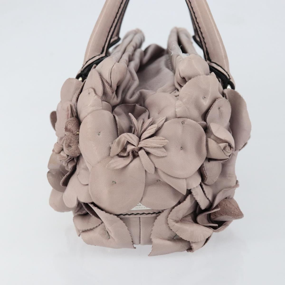 Valentino Garavani Rose Handbag Leather, PURPLE, LEATHER, Handbag