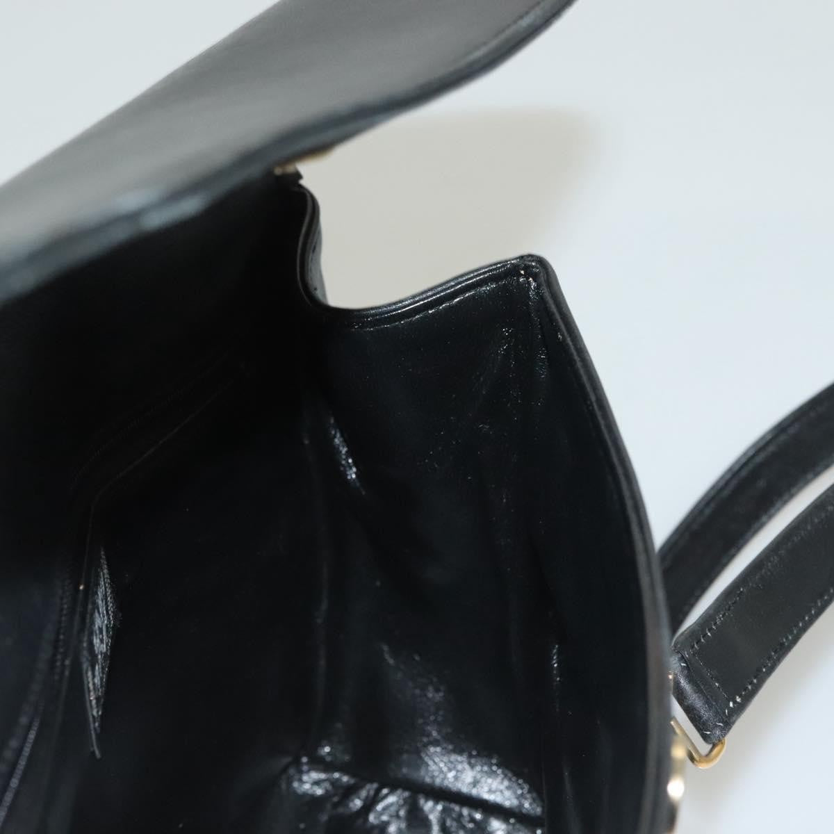 Versace Vintage Flap Shoulder Bag Leather, GOLD, LEATHER, Shoulder bag