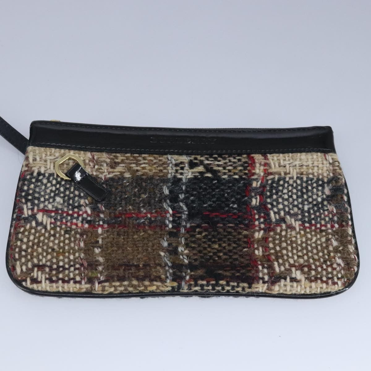 Burberry Vintage tote bag Wool, BEIGE, WOOL, Tote bag