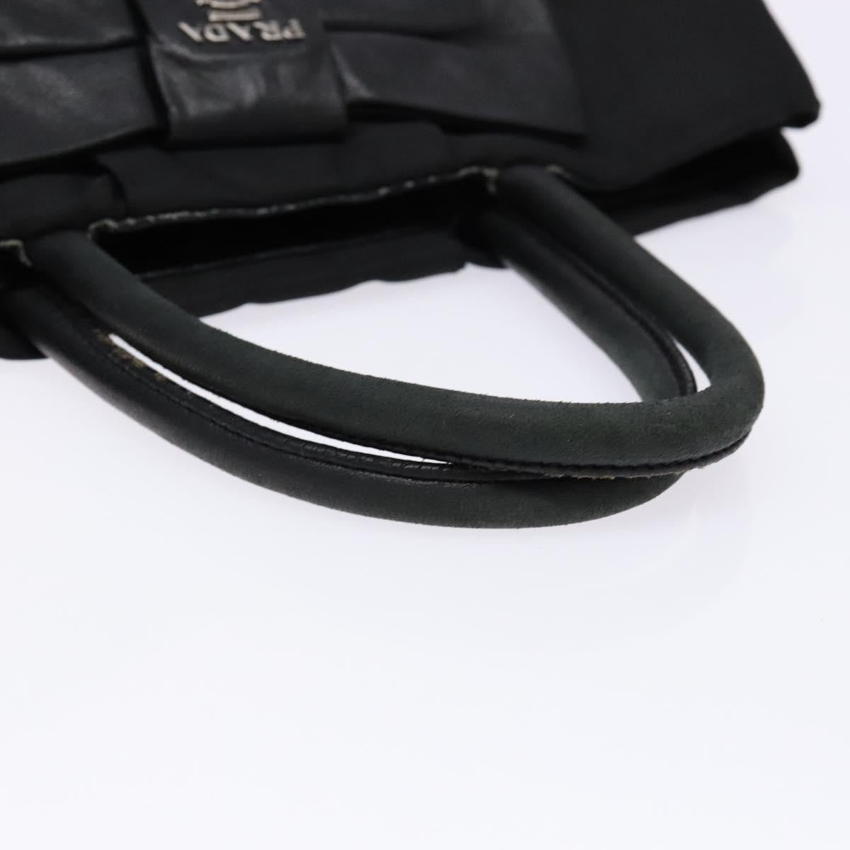 Prada Bow Tote Tessuto, SILVER, NYLON, Handbag