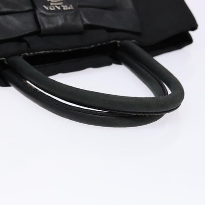 Prada Bow Tote Tessuto, SILVER, NYLON, Handbag