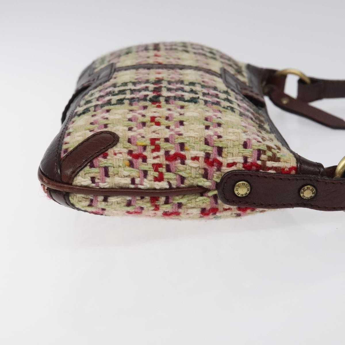 Burberry Vintage Shoulder Bag Wool, BEIGE, WOOL, Shoulder bag
