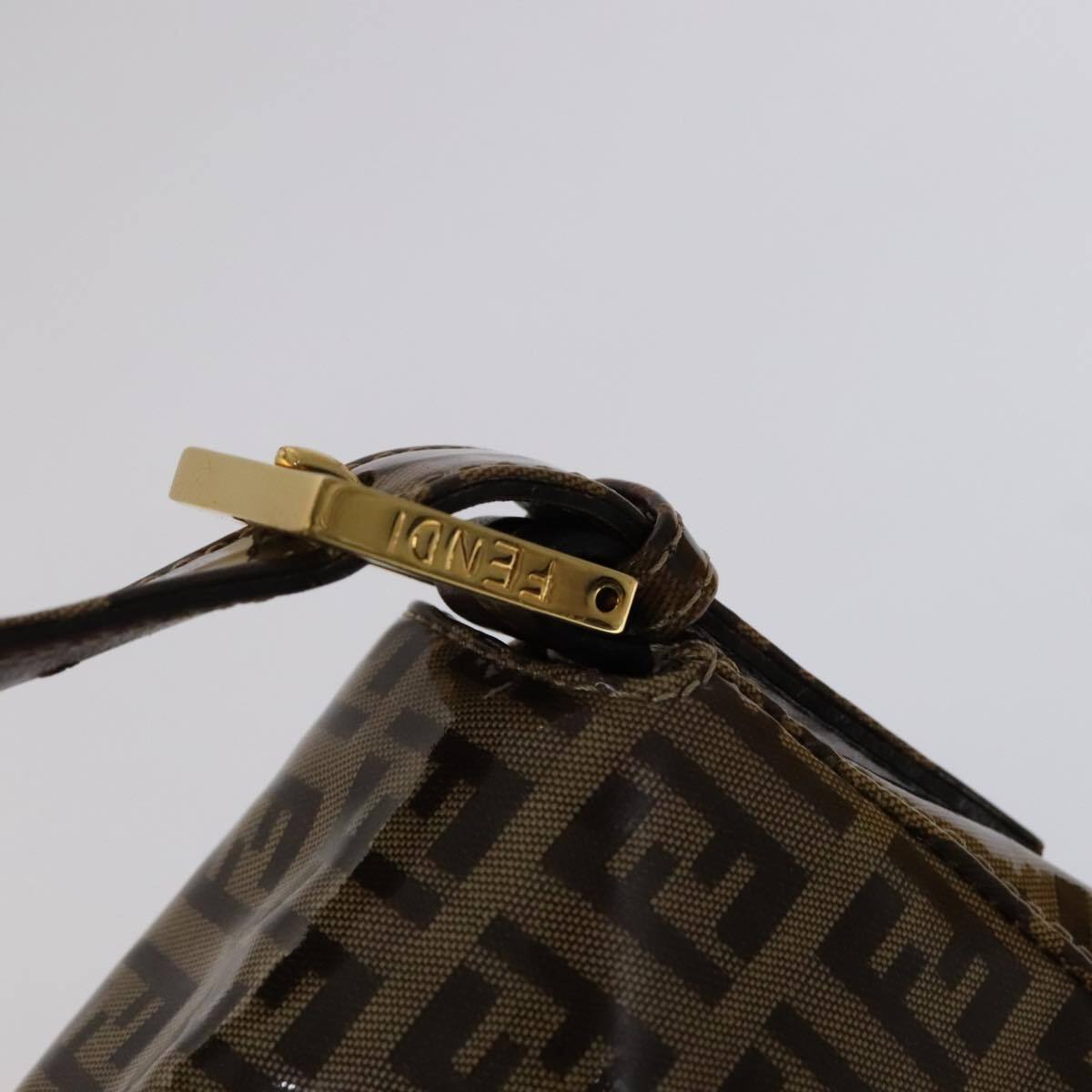 Fendi Mamma Baguette Zucca canvas, BROWN, CANVAS, Handbag